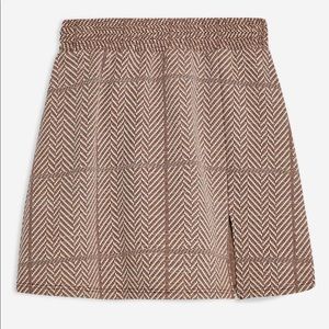 Topshop Classic Herringbone Mini Skirt
